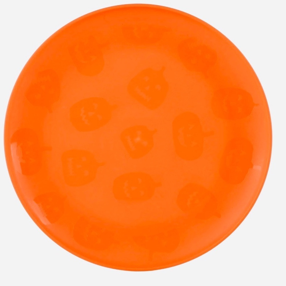 💐🎃Jack-O-Lantern Etched 3 Piece Dinnerware Set- 1x Dinner Plate Bowl Cup🎃🎃 - Picture 12 of 16